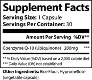 CoQ10 UBIQUINONE 30 CAPSULES