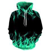 Hoodie New Colorful Flame Graphic Hoodie 3D Print