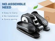 Under Desk Elliptical Machine, Ellipse Leg Exerciser W/Remote Control & 12 Adjustable Speeds, Quiet Elliptical Training