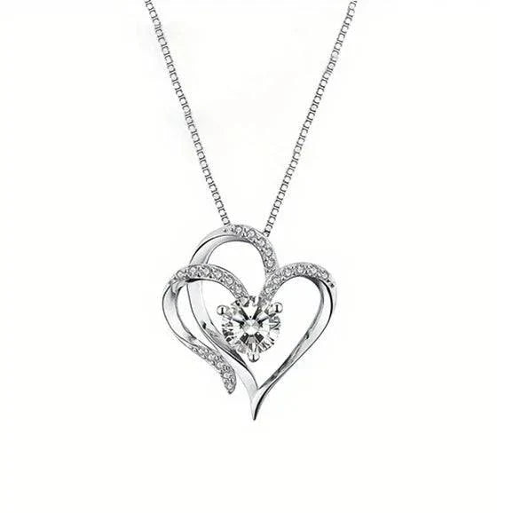 Elegant Heart Zircon Necklace