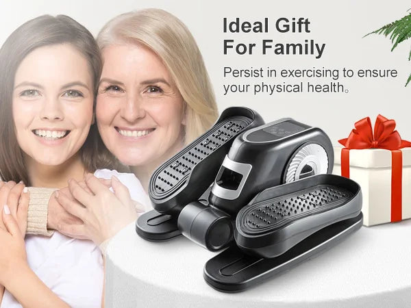 Under Desk Elliptical Machine, Ellipse Leg Exerciser W/Remote Control & 12 Adjustable Speeds, Quiet Elliptical Training