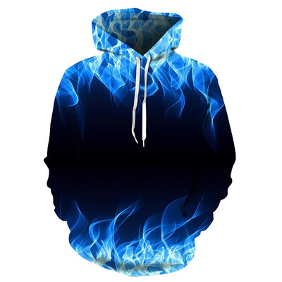 Hoodie New Colorful Flame Graphic Hoodie 3D Print