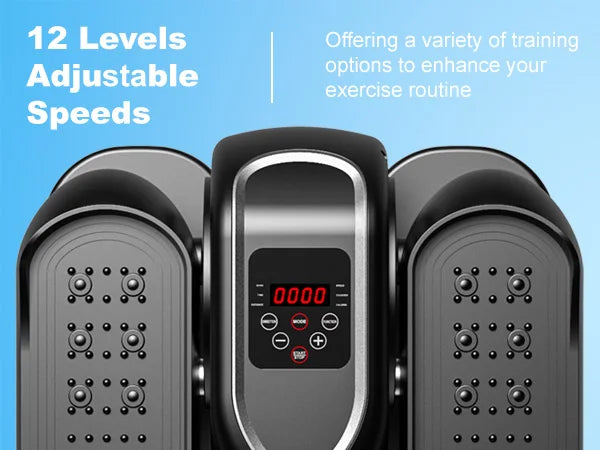 Under Desk Elliptical Machine, Ellipse Leg Exerciser W/Remote Control & 12 Adjustable Speeds, Quiet Elliptical Training