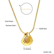 Shell Starfish Pendant Necklace