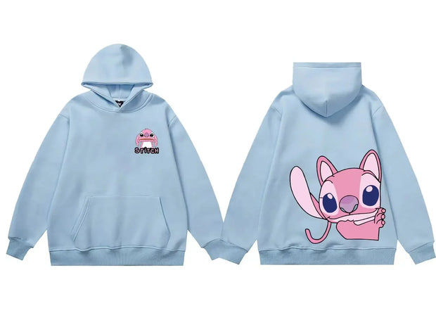 Disney Hoodie Fashion Stitch Angel Monster