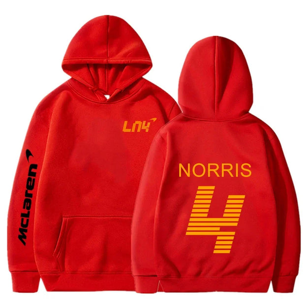 F1 Lando Norris Printed Classic Basic Hooded Sweatshirt