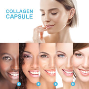 Multi Collagen Peptides-60/120 Capsules-Anti Aging, Health Skin, Nail, Hair, Collagen Capsules,Type I, II, III