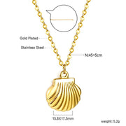 Shell Starfish Pendant Necklace