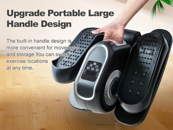 Under Desk Elliptical Machine, Ellipse Leg Exerciser W/Remote Control & 12 Adjustable Speeds, Quiet Elliptical Training