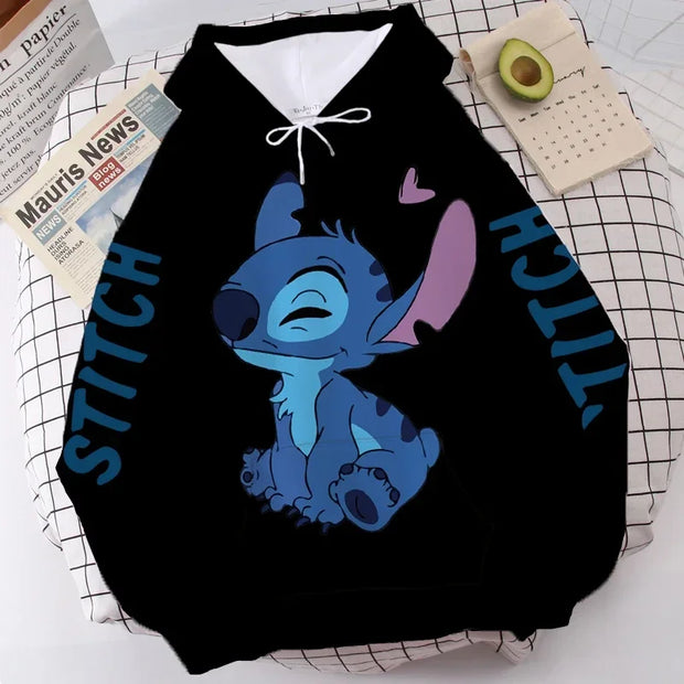 Disney Hoodie Fashion Stitch Angel Monster