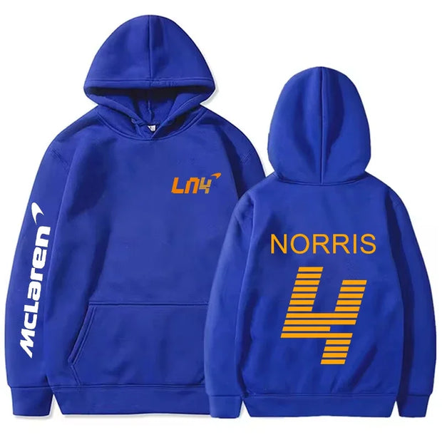 F1 Lando Norris Printed Classic Basic Hooded Sweatshirt