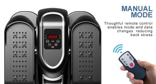 Under Desk Elliptical Machine, Ellipse Leg Exerciser W/Remote Control & 12 Adjustable Speeds, Quiet Elliptical Training