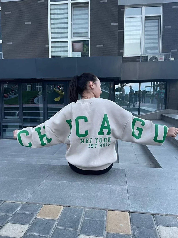 Y2K Grunge Loose Pullover