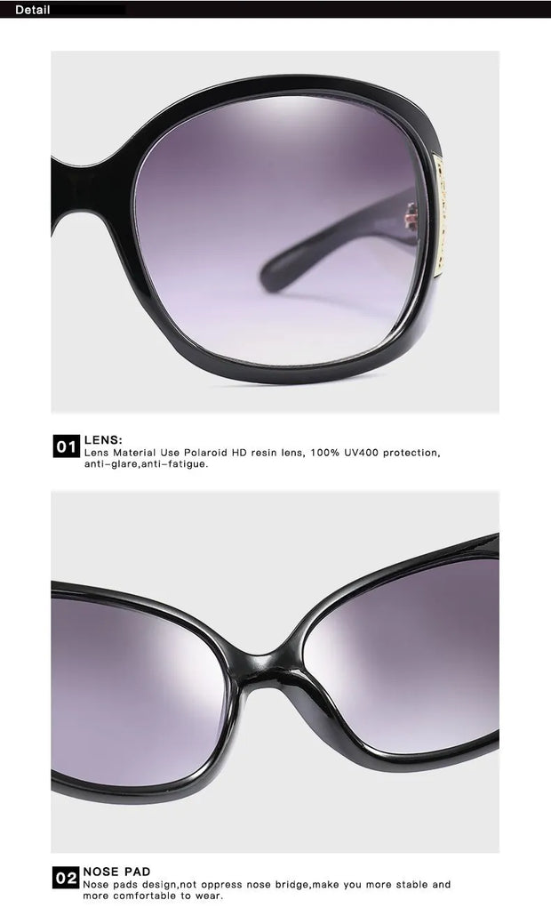 Top Oversized Black Sunglasses Fashion Women