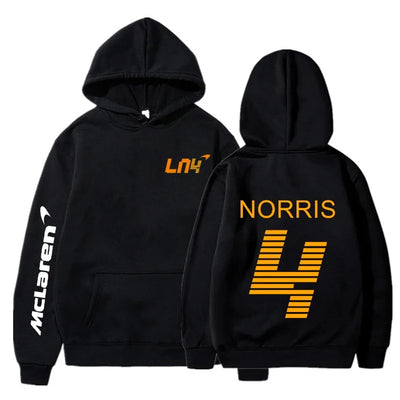 F1 Lando Norris Printed Classic Basic Hooded Sweatshirt