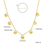 Shell Starfish Pendant Necklace