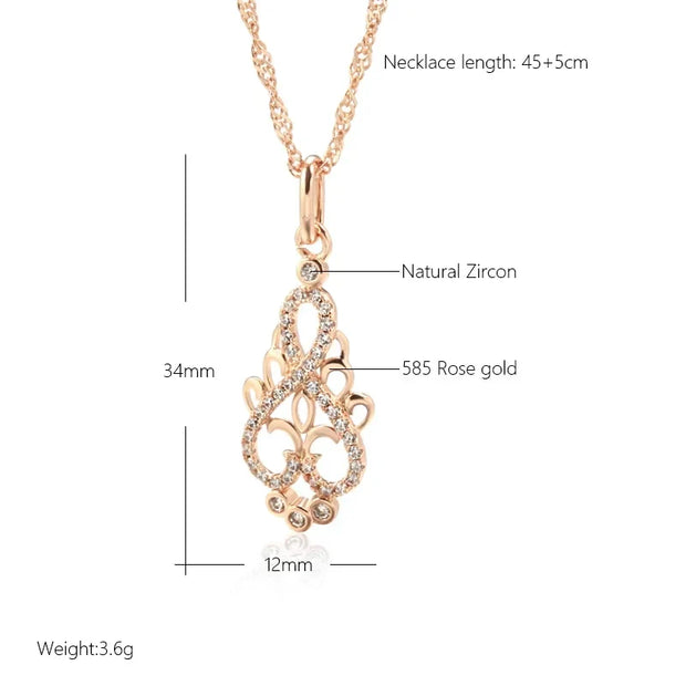 Crystal Flower Pendant