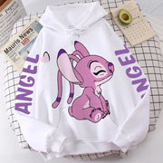 Disney Hoodie Fashion Stitch Angel Monster