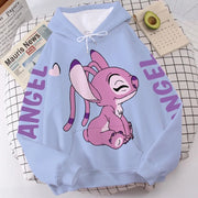 Disney Hoodie Fashion Stitch Angel Monster