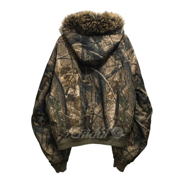 Blokette Retro Tactical Camouflage Zipper Cotton-Padded Jacket Women's Y2K Harajuku Gothic Plush Warm Casual Hoodie Sweatshirt