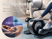 Under Desk Elliptical Machine, Ellipse Leg Exerciser W/Remote Control & 12 Adjustable Speeds, Quiet Elliptical Training