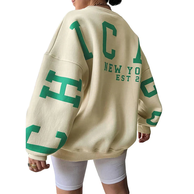 Y2K Grunge Loose Pullover