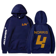 F1 Lando Norris Printed Classic Basic Hooded Sweatshirt