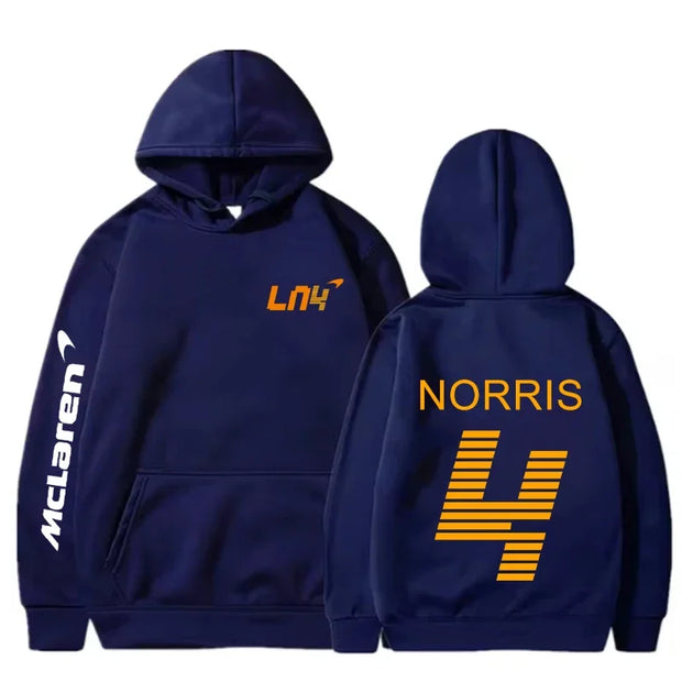 F1 Lando Norris Printed Classic Basic Hooded Sweatshirt