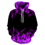 Hoodie New Colorful Flame Graphic Hoodie 3D Print