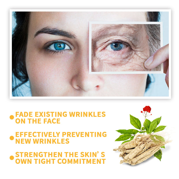 Ginseng Polypeptide Anti-aging Essential Tighten Loose Skin Reduce Fine Lines Moisturize Facial Brighten Anti-wrinkle Skin Care
