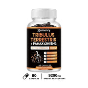 Tribulus Capsules Contain Ginseng, Ashwagandha, and Panax Ginseng To Enhance Energy, Mood, Stamina, and Performance