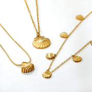 Shell Starfish Pendant Necklace