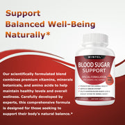 WINYEL Blood Sugar Complex Pure Premium Supplement - Supports Healthy Blood Sugar Already Within Normal Range Natural With Cinnamon, Bitter Melon, Chromium, Mulberry, Alpha Lipoic Acid, 60Capsules