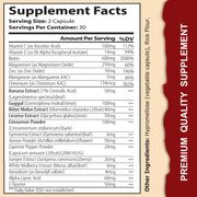 WINYEL Blood Sugar Complex Pure Premium Supplement - Supports Healthy Blood Sugar Already Within Normal Range Natural With Cinnamon, Bitter Melon, Chromium, Mulberry, Alpha Lipoic Acid, 60Capsules